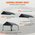 thumbnail image 6 of VEVOR Carport Car Canopy Garage Shelter Tent 10x20ft with 8 Poles for Auto Boats, 6 of 9