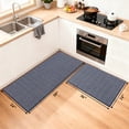 thumbnail image 5 of MeyJey Kitchen Rug Set 2 Piece, Non Slip Kitchen Floor Mats Machine Washable Mats for Home Floor and Living Room,Blue, 5 of 12
