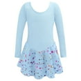 thumbnail image 2 of WIBACKER 2-10Y Glitter Ballet Leotards for Girls Dance Skirted Kids Ballet Tutu Dress Toddler Shiny Long Sleeve Dancewear, 2 of 10