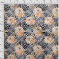 thumbnail image 4 of oneOone Rayon Bluish Violet Fabric Florals Craft Projects Decor Fabric Printed By The Yard 56 Inch Wide, 4 of 4