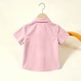thumbnail image 4 of Odeerbi Camisa de Vestido Para Niños Con Corbata de Manga Corta Con Impresión de Carta Camisas de Uniforme Escolar, 4 of 8