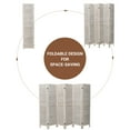 thumbnail image 6 of Hofitlead 6 Panel Room Divider,5.6FT Tall Wood Folding Partition Screens Freestanding Wall Divider, White, 6 of 8