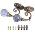 thumbnail image 1 of 2 ganchos para sujetar cortinas de cristal y metal, color bronce oscuro, 1 of 6