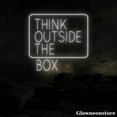 thumbnail image 4 of Glowneon Think Outside the Box Neon Sign, Motivation Quote Neon Sign, Coffee Shop Decor, 4 of 5
