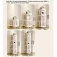 thumbnail image 2 of 360° Rotating Bookshelf Foldable Transparent Bookcase Movable Multi Layer Display Cabinet for Living Room Study,Fit Most Home, 2 of 6