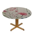 thumbnail image 3 of JEUXUS  Polyester Round Washable Reusable Waterproof Table Cloth - Watercolor Floral Table Cover for Spring/Summer/Easter Decoration, 3 of 7
