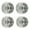 Color:silver, variant on 1.9’’ Toy Wheel Rims Hubs Remote Control Offroad Car Modified Kits Wheel Rims 4PCS for 1:10 Car SCX10 Model Vehicle Part