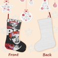 thumbnail image 3 of Lil Peep Tema: Calcetines de Navidad, fino lino blanco para colgar en escaleras y chimenea, decoración navideña para el hogar, regalo de Navidad. 45cm × 32cm, 3 of 5