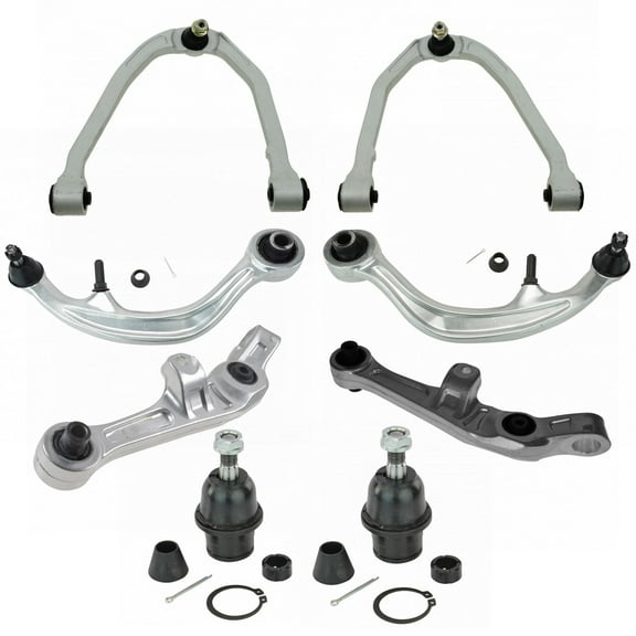 TRQ Upper Lower Forward & Rearward Control Arm w/ Ball Joint Set for 350Z G35 PSA66496