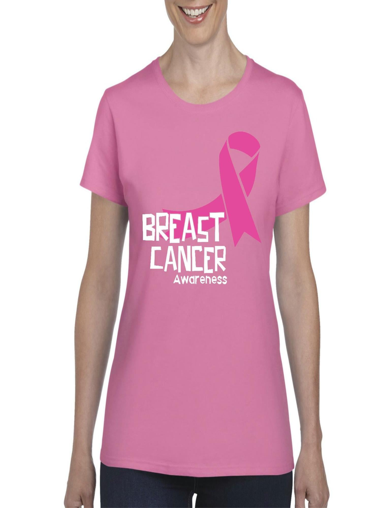 IWPF - Womens Breast Cancer Awareness Short Sleeve T-Shirt - Walmart ...