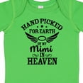 thumbnail image 4 of Inktastic Handpicked for Earth by My Mimi in Heaven with Angel Wings Boys or Girls Baby Bodysuit, 4 of 5