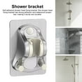 thumbnail image 2 of Pebbuoy Self Adhesive Shower Head Holder Angle Adjustable Waterproof No Drilling Wall Mount Universal Bathroom Handheld Showerhead Bracket, 2 of 7