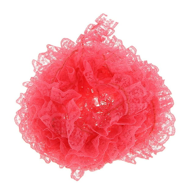 veasfak 5 Yards Embroidered Lace Ribbon for DIY Sewing Crafts Decorative Ribbon Light Red