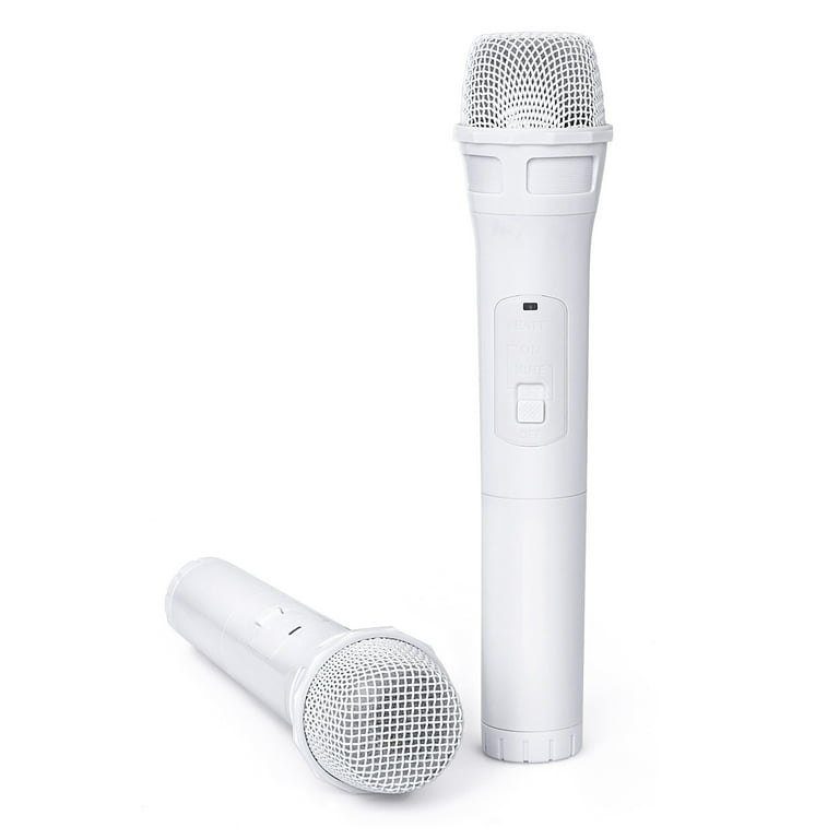Singing Machine Portable Karaoke Machine for Adults & Kids with 2 Wireless  Microphones, Home Stage (White) - Built-in Karaoke Speaker, Bluetooth with