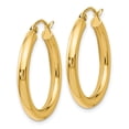 thumbnail image 4 of Auriga Fine Jewelry 14K Yellow Gold Hoop Earrings for Women, 4 of 7
