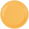 Get Np-7-Ty Diamond Mardi Gras 7 1/4" Tropical Yellow Narrow Rim Round Melamine Plate - 48/Case