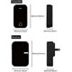 thumbnail image 5 of Wireless Doorbell, Waterproof Wireless Doorbell for Home, No Battery, Door Bell Kit, 38 Ringtones, 4 Adjustable Volumes (2 Buttons and 1 Receiver, Bla, 5 of 5