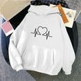 thumbnail image 2 of Patlollav Womens Hoodies Fall Fashion Casual Long Sleeve Hooded Sweatshirts Loose Comfy Trendy Pullover Tops with Pockets, 2 of 6