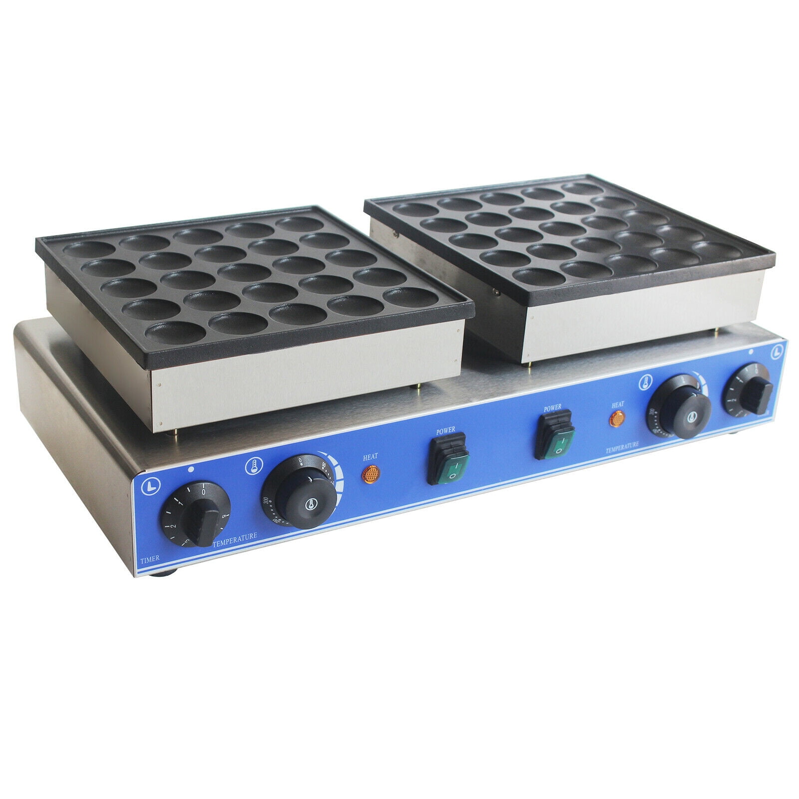 Mini Dutch Pancake Baker 50PCS Commercial Waffle Maker Machine 1.8in Nonstick