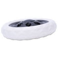 thumbnail image 2 of 4 Pcs Design Roue Chaude Chariot Bagages Voyageurs Roues 15.8 x 3.4 cm - Noir & Blanc, 2 of 8