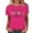 Hot Pink, variant on Kindness Graphic Tees for Women 2026 Summer Casual Short Sleeve Crewneck T Shirts