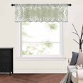 Coastal Coral Valance Curtains for Kitchen/Living Room/Bathroom/Bedroom