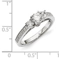 thumbnail image 3 of Sterling Silver & CZ Brilliant Embers Ring Size 7, 3 of 3