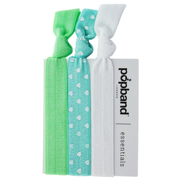 Essential Hair Bands - Mint Green by Popband for Women - 3 Pc Hair Bands