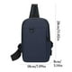 thumbnail image 3 of Bolso de pecho para hombre, bandolera, versátil, informal, pequeño, multifuncional, para correr, deportes, bolso de pecho, almacenamiento, 3 of 3