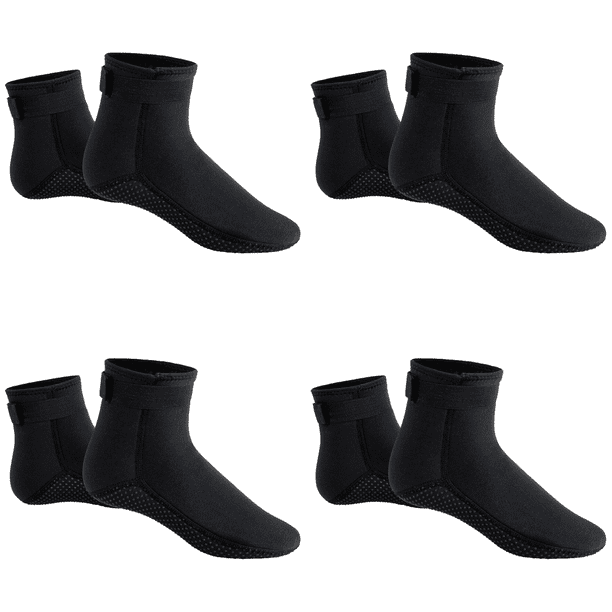 Calcetines de neopreno de 3 mm, calzado de neopreno, botas térmicas de buceo para hombre y mujer (negro M)