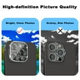thumbnail image 5 of KIQ 3 Pack CLEAR Tempered Glass Screen Protector Cover for the Rear / Back Camera Lens Compatible with iPhone 16 Pro /16 Pro Max, 5 of 5