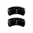thumbnail image 2 of MGP 4 Caliper Covers Engraved Front & Rear Tiffany Snake Black finish silver ch Fits select: 2015-2018,2020 FORD MUSTANG GT, 2 of 4