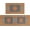 Orange/Navy, variant on Boho Kitchen Rugs Sets of 2, Vintage Washable Anti Fatigue Kitchen Runner Mats for Floor, Non Slip Comfort Standing Holiday Decor Mat for Sink, Laundry, Office 17"x 47"+17"x 30"