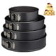 thumbnail image 3 of Juego de moldes desmontables metálicos grises, 4 piezas, redondos, ? 11/18/22/25 Cm, Molde para Pasteles, Antiadherente, Resistente al Calor 250°, Acero, Estándar, 3 of 7