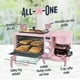 thumbnail image 4 of Breakfast Station Nostalgia 3 en 1, estilo retro, con cafetera, color rosa, 4 of 9