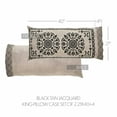thumbnail image 5 of VHC Brands Custom House Black & Tan Jacquard King Pillow Case Set of 2 21x40+4, Cotton Pillow Case, Country Covers for Pillows, Custom House Collection, Rectangle 21x44, Natural, 5 of 5