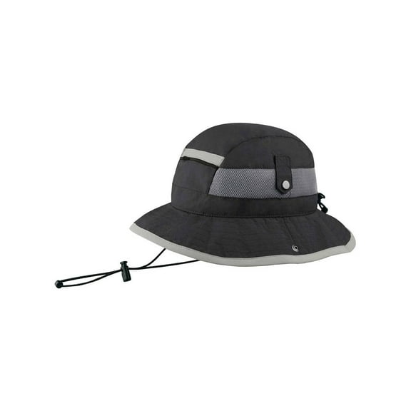 Juniper Explorer Bucket UV Pocket Bucket Hat in Charcoal - Outdoor Clothing Essential