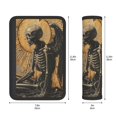 thumbnail image 3 of Grim Reaper Skeleton Angel Vintage Horror Seat Belt Shoulder Pad 2-Pack Soft Car Seatbelt Cover Adjustable Strap Breathable Comfort Pad, 3 of 8
