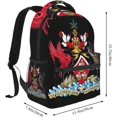 Trinidad And Tobago Coat Of Arms Backpack Casual Pack Bag Laptop