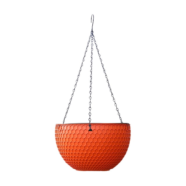 SXcggal Small Size Rattan Hanging Plastic Pot Honeycomb Hanging Pot Hanging Pot Indoor Hanging Hanging Resin Pot Practical Basic Flower Pots For Garden