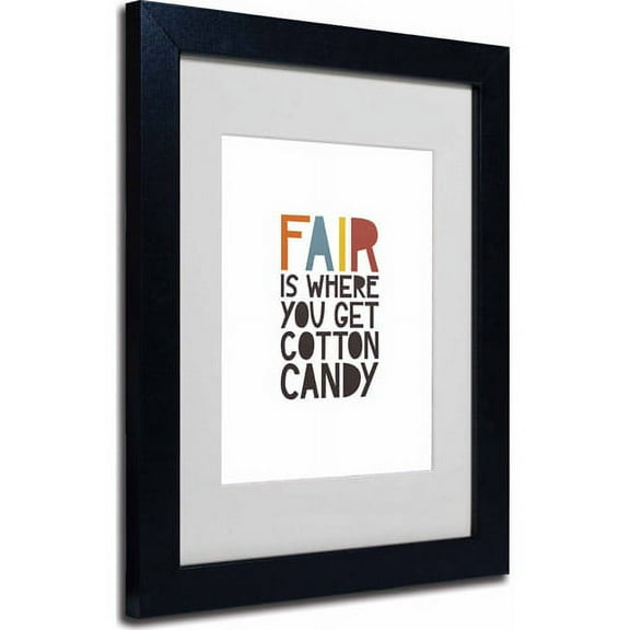 Trademark Fine Art "Fair IV" Matted Framed Art by Megan Romo, Black Frame