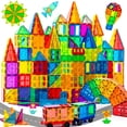 thumbnail image 1 of Cossy Juego De 120 Piezas De Bloques De Construcción Magnéticos 3D, Juguetes Educativos De Construcción Para Niños De Más De 3 Años Con Imanes Más Fuertes, Remaches, Fijados, Educativos, Recreativos,, 1 of 7