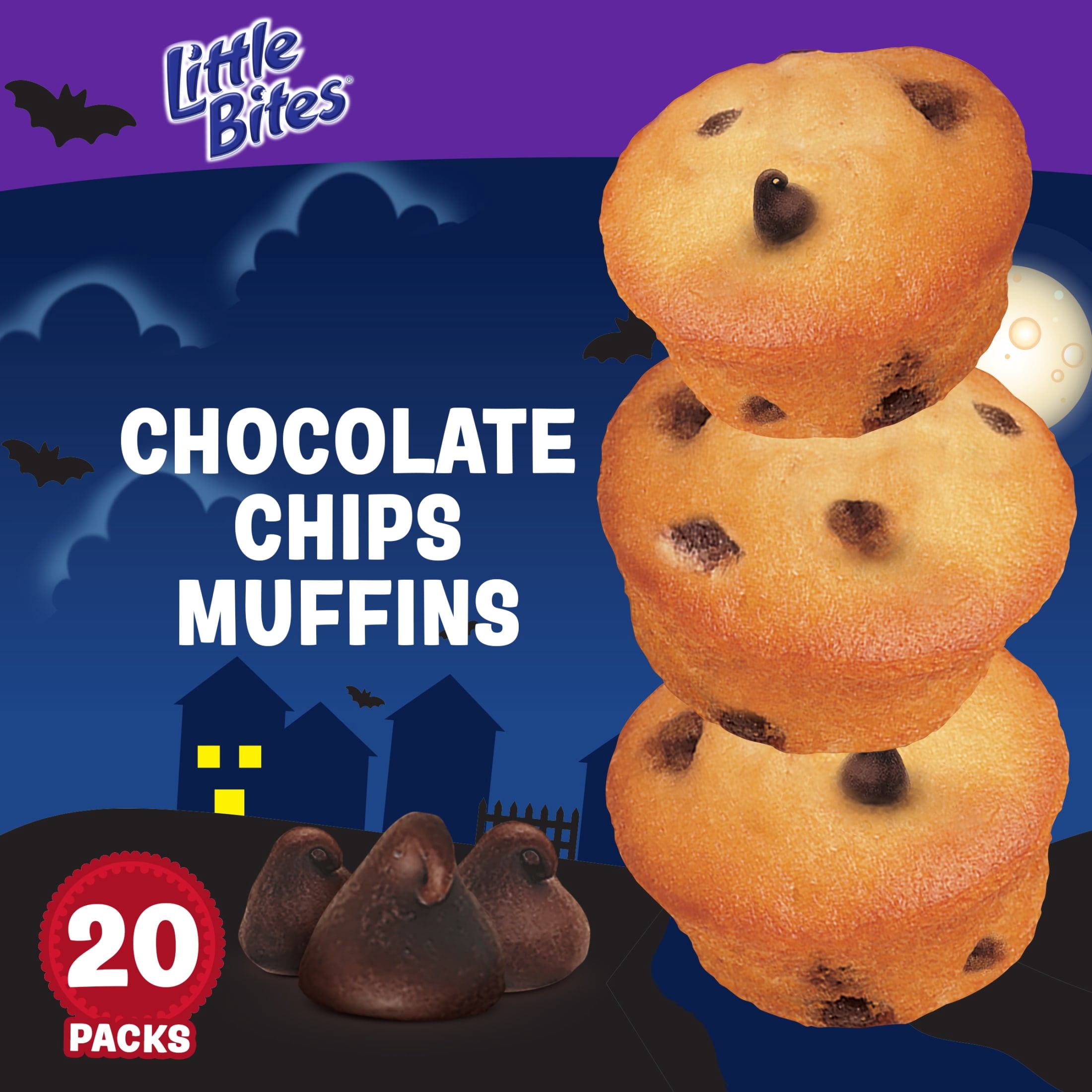 Entenmann's Little Bites Chocolate Chip Halloween Mini Muffins, 20 count, 15 oz