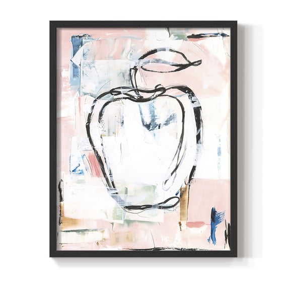 Candied Fruit I Framed Print in Black Solid Wood Framed Print No Nail Hanging