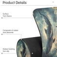 thumbnail image 4 of Yayeee Faucet Mat for Kitchen Sink 14.7" Diatomite Long Splash Guard Pad, Beige Floating Whale, 4 of 7