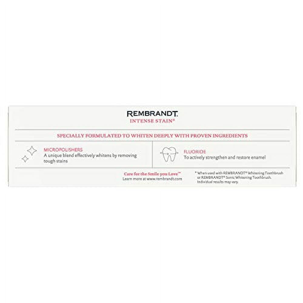 Intense Stain Whitening Toothpaste, Mint Flavor, 3.5-Ounce (2 Pack)