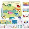 thumbnail image 1 of Freebear Libro Ocupado Para Niños Pequeños Actividades De Aprendizaje Preescolar Recursos Autismo Juguetes Sensoriales Juguetes Montessori Para 2-3 Años Juguetes De Viaje Regalos Para Niñas Y Niños 4, 1 of 5