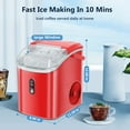 thumbnail image 6 of Havato Nugget Portable Ice Maker, 33lbs/24H, Ready in 6Mins Self-Cleaning Function, , Red, 6 of 7