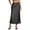Black, variant on Skirts for Women Satin High Waist Solid Color Slip Long Silk Skirts Lace Patchwork Elegant Womens A Line Maxi Skirt Black M