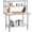 39*24, variant on Senfot 39 x 24 Inch Custom Multifunctional Kitchen Stainless Steel Workbench, Equipped with Double Layer Desktop Storage Shelf for Food Prep